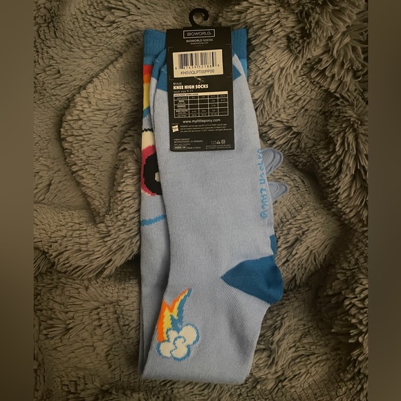 Rainbow Dash Knee High Socks with Wings - Picture 3 of 5